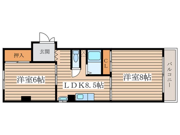 メゾン福谷Ⅰの物件間取画像